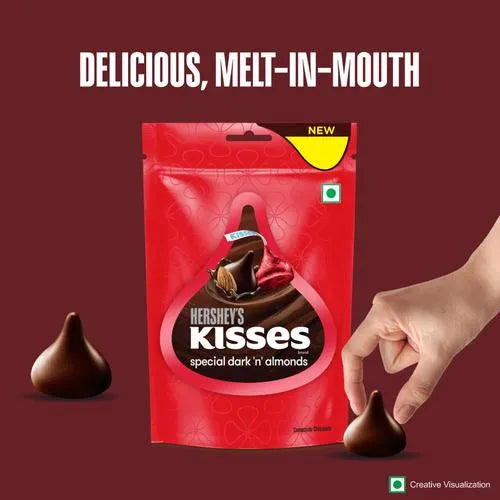 Hershey's Kisses Dark Almonds, 100g