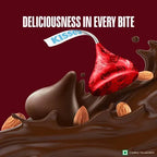 Hershey's Kisses Dark Almonds, 100g