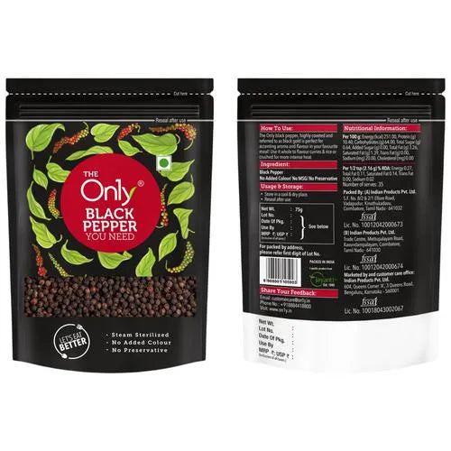 On1y Black Pepper, 75gm