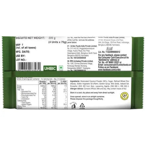UNIBIC Danish Coconut Cookies, 300g