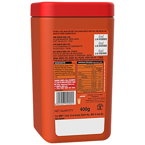 Dabur Glucoplus-C Orange Instant Energy -  400 g