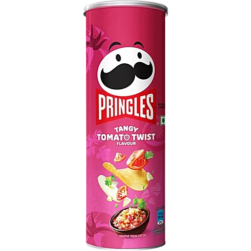 Pringles Potato Chips Tangy Tomato Twist - 102 g