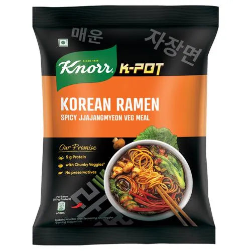 Knorr, Korean Ramen Spicy Jjajangmyeon Veg Meal, 110gm