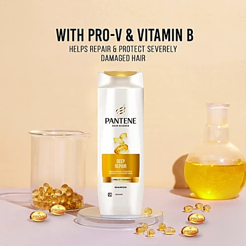 Pantene Hair Science Deep Repair Shampoo, 180 ml
