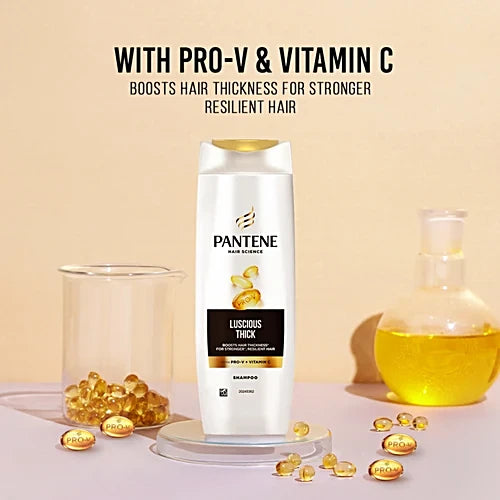 Pantene Hair Science Luscious Thick Shampoo, 180 ml