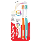 Colgate Total Ultra Soft Toothbrush, 2 pcs (Get Free 16 g Toothpaste)