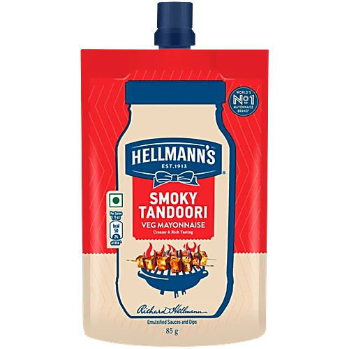 Hellmann's Smoky Tandoori Veg Mayonnaise, 85g