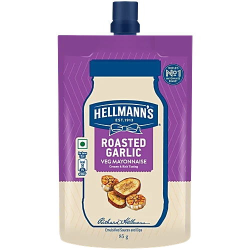 Hellmann's Roasted Garlic Veg Mayonnaise - 85 g
