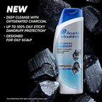 Head & Shoulders Deep Cleanse Anti-Dandruff Shampoo With Oxygenated Charcoal, 180 ml