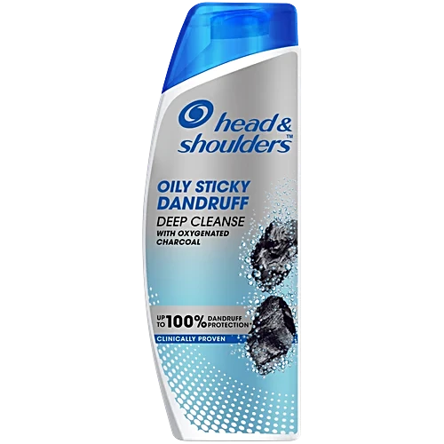 Head & Shoulders Deep Cleanse Anti-Dandruff Shampoo With Oxygenated Charcoal, 180 ml