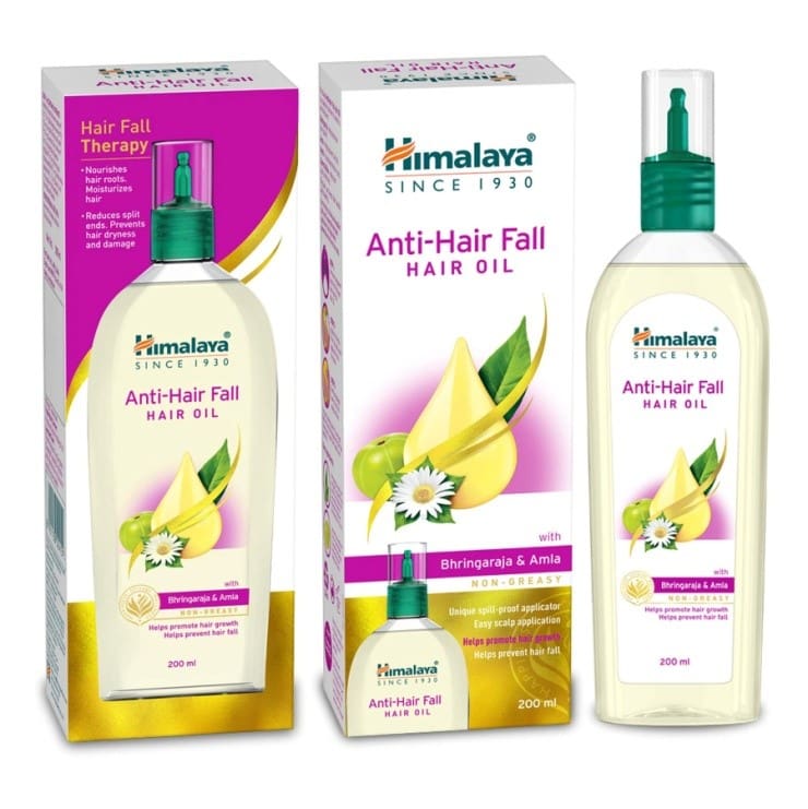 Himalaya Anti-Hair Fall Hair Oil with Bhringaraja and Amla, 200ml