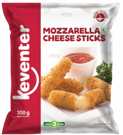 Keventer Mozzarella Cheese Sticks, 300gm