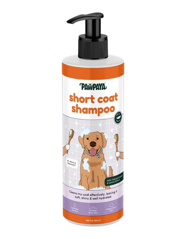 Pawpaya Short Coat Dog Shampoo, 250 ml