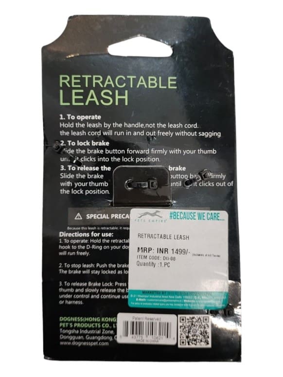 Pets Empire, Retractable Leash, Small, 3m