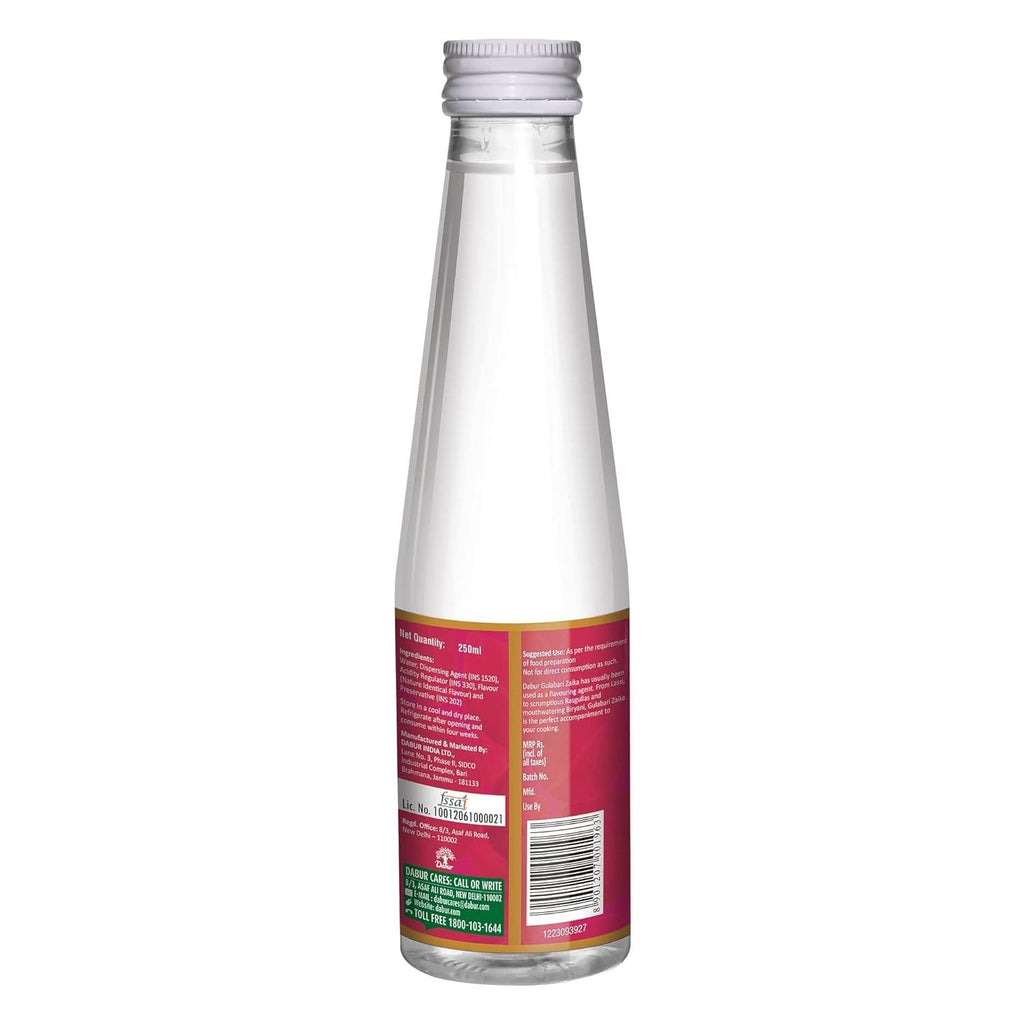 Dabur Gulabari Zaika, Rose Water Flavouring Agent Liquid, 250ml