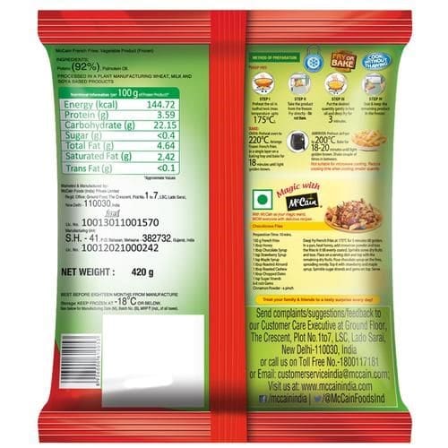 McCain French Fries, 420gm with Extra 25% Free