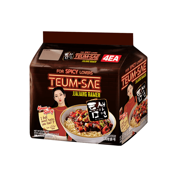Paldo Teumsae Jjajangmen (Spicy Black Bean Sauce), 4x203g