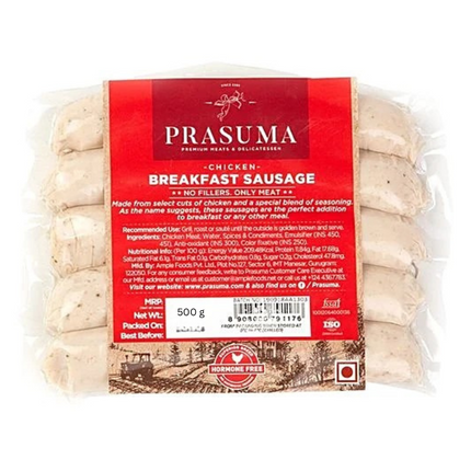 Prasuma Chicken English Breakfast Sausage, 500g