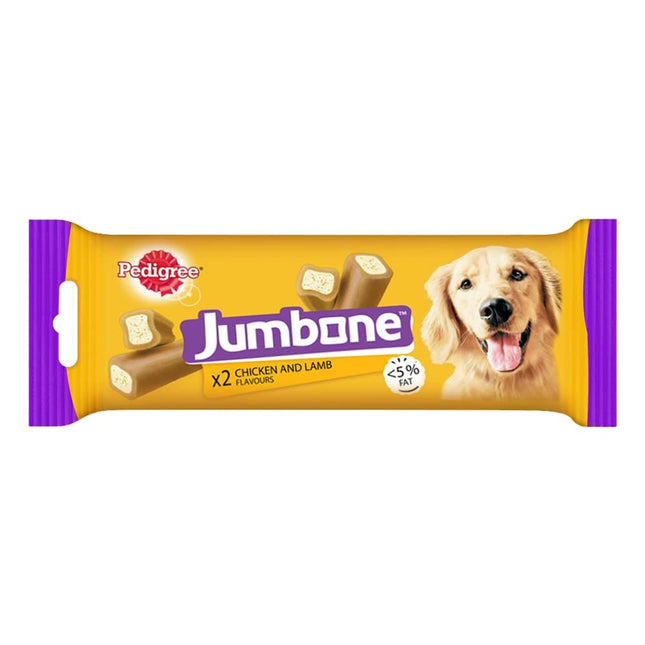 Pedigree Jumbone Dog Treat, Chicken & Lamb Flavour, 180g