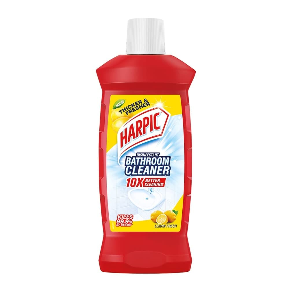 Harpic Disinfectant Bathroom Cleaner Liquid, Lemon, 500 ml