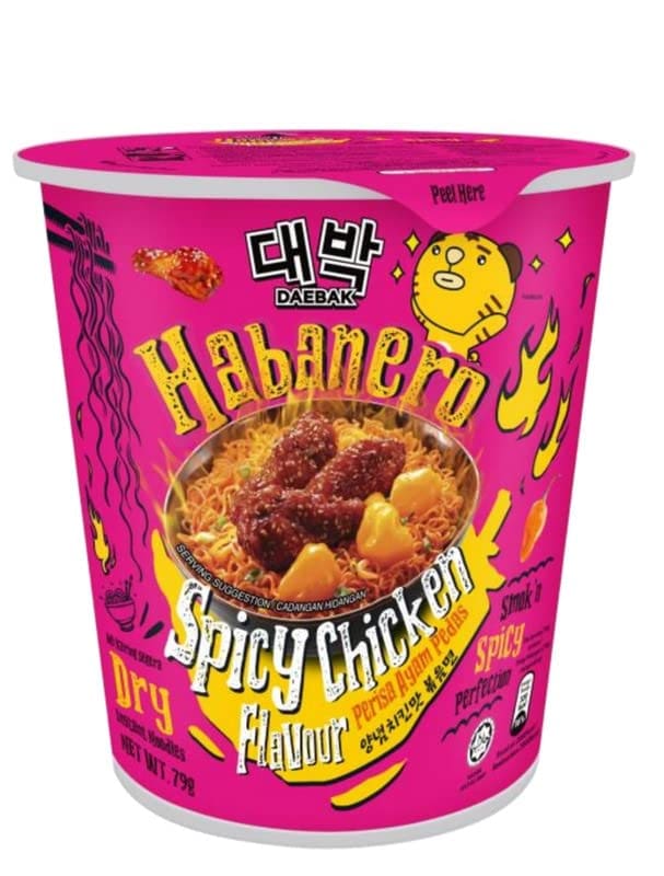 Daebak, Habanero Spicy Chicken Flavour, 79g