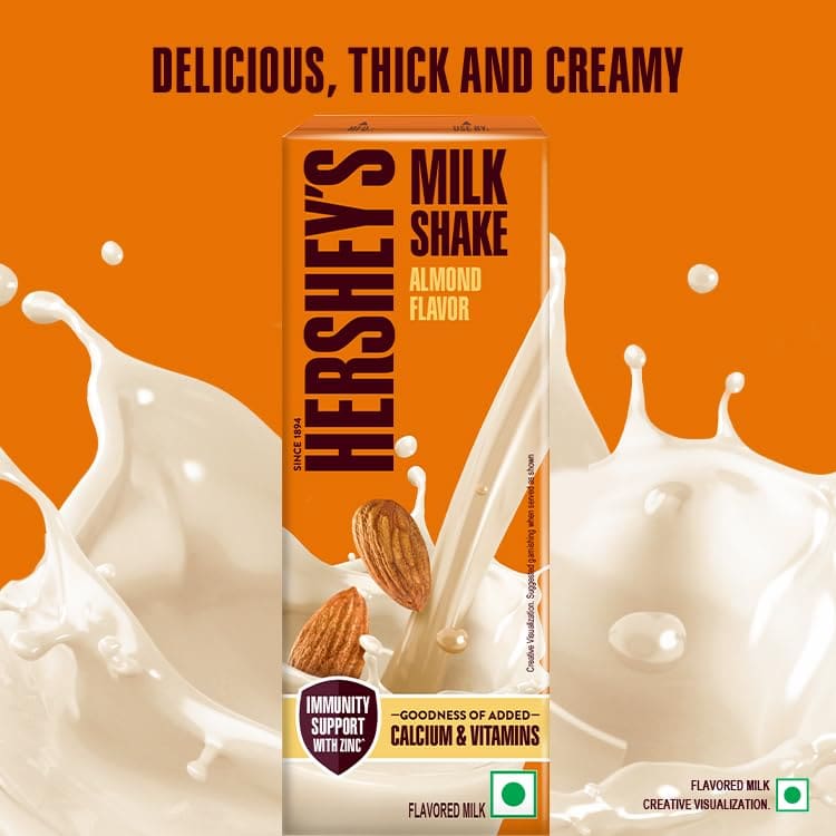 Hershey's Almond Flavored Milkshake, 180ml