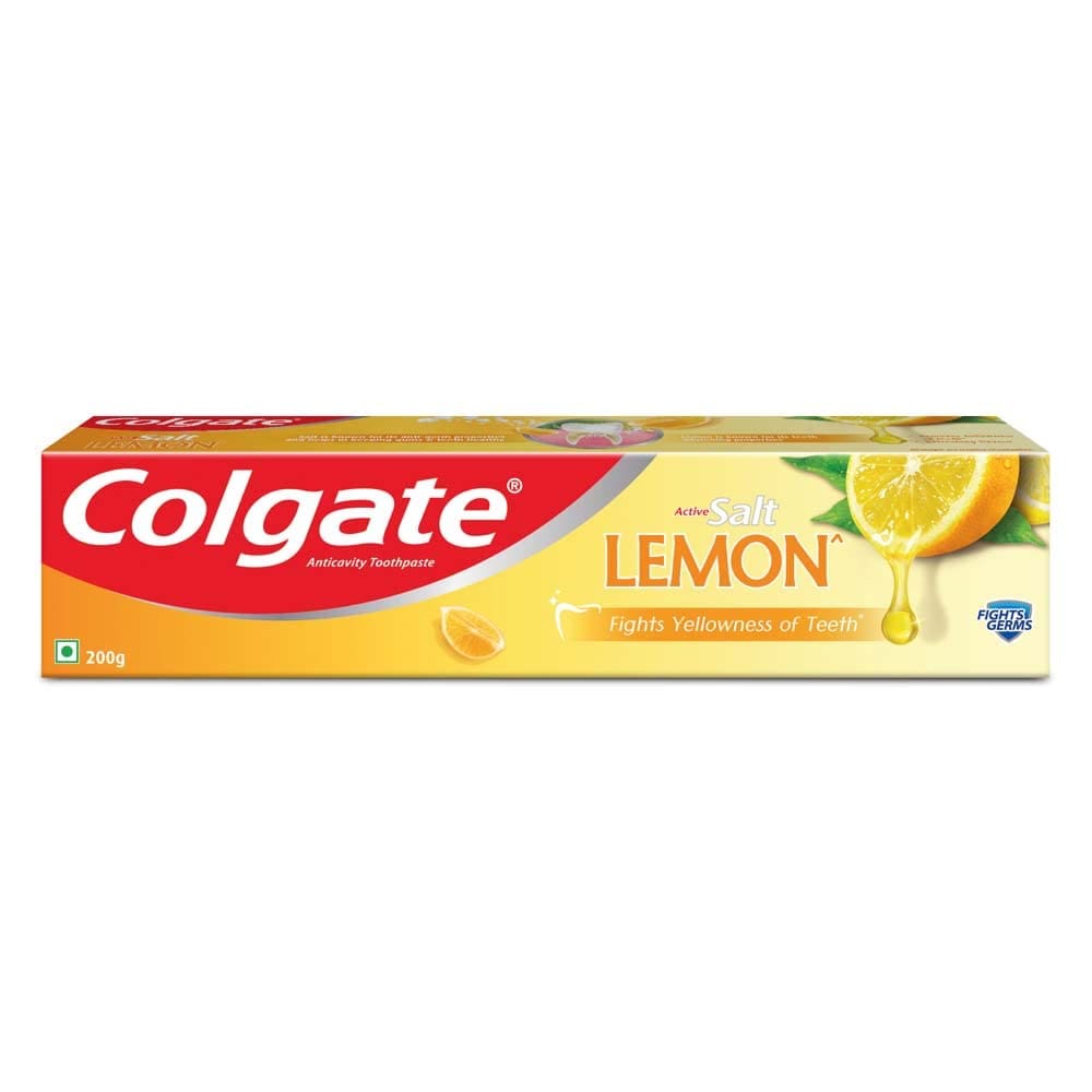 Colgate Active Salt Lemon Toothpaste, 200gm