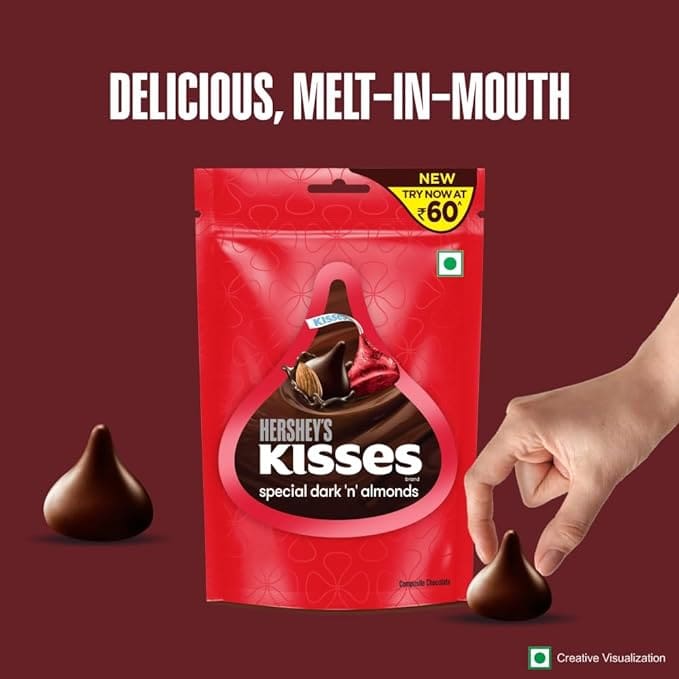 Hershey's Kisses Dark Almonds, 33.6g