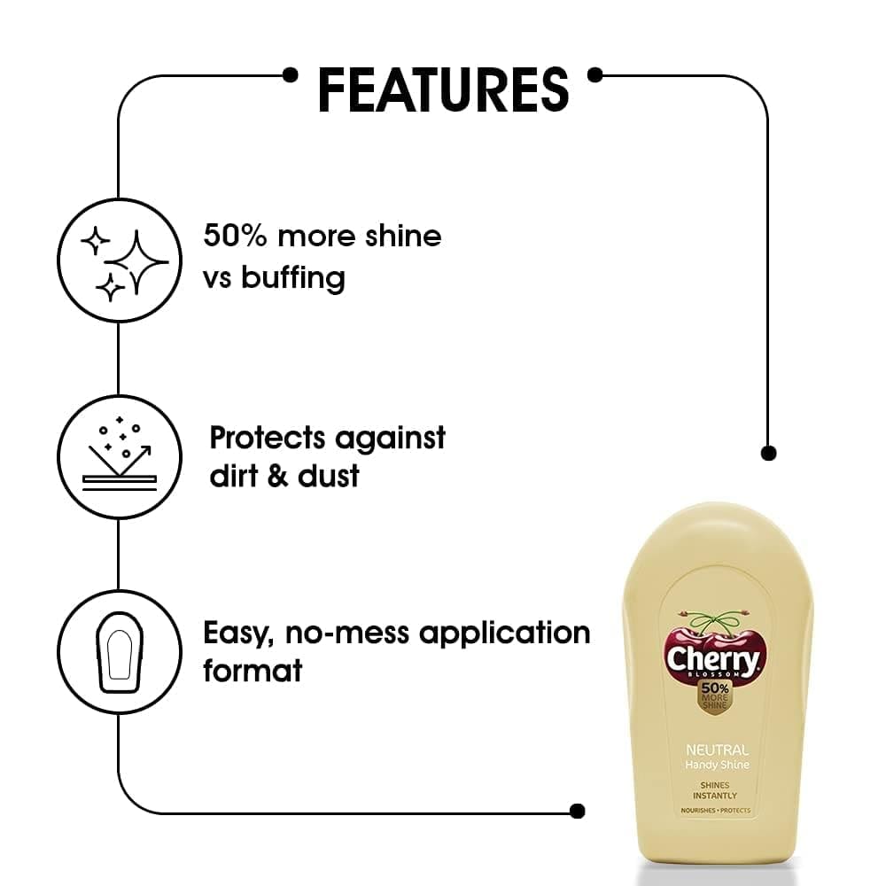 Cherry Blossom Shoe Shiner Sponge Handy Shine, Neutral, 4gm