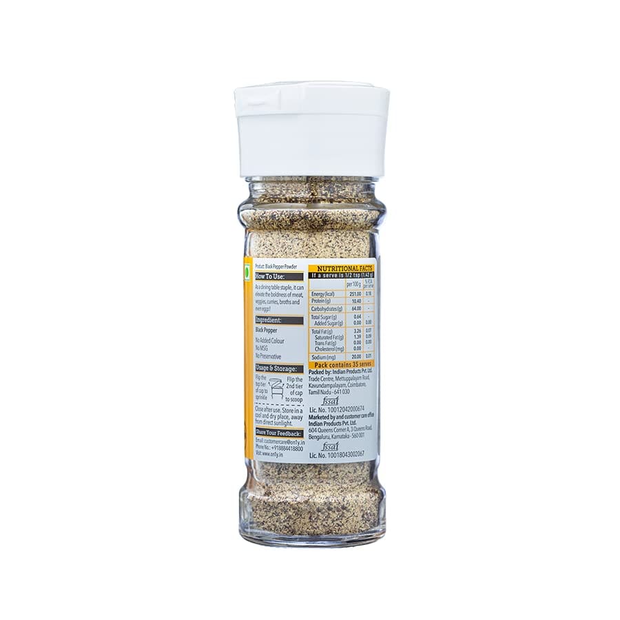 On1y Black Pepper Powder, 50gm