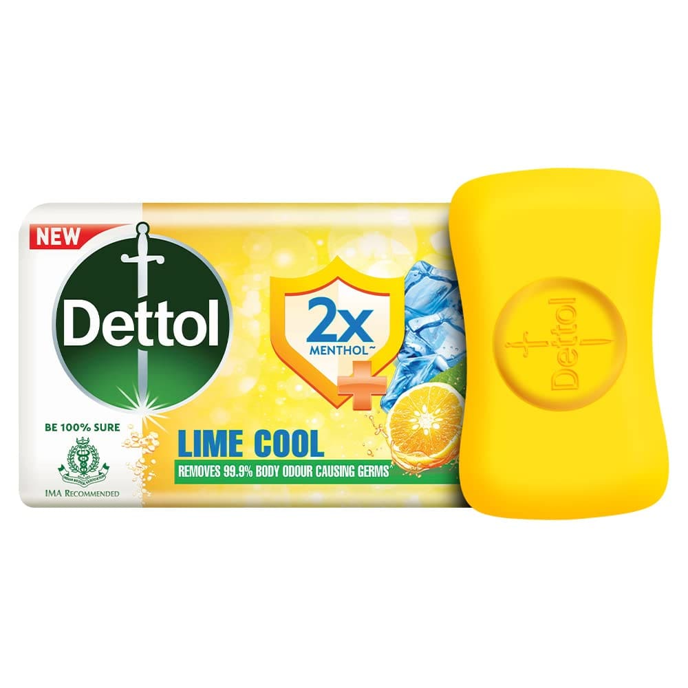 Dettol Lime Cool, Bathing Soap Bar (75gx 5)
