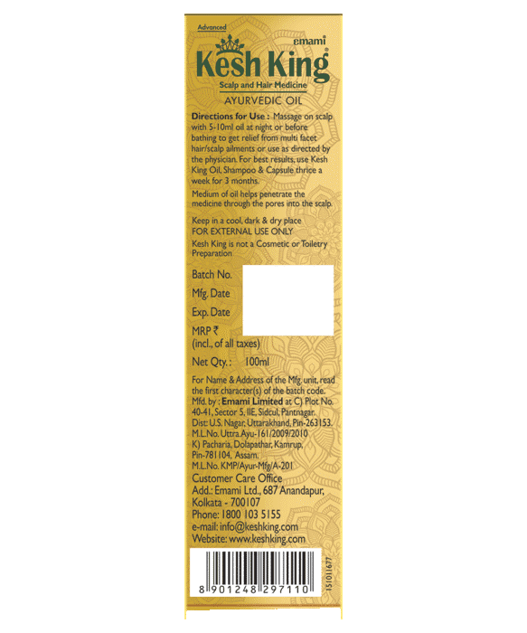 Kesh King Oil, 100ml