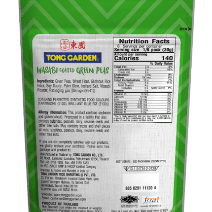 Tong Garden Wasabi Coated Green Peas, 180gm