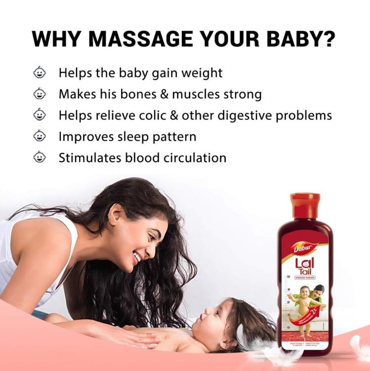 Dabur Lal Tail, Ayurvedic Baby Massage Oil, 100ml