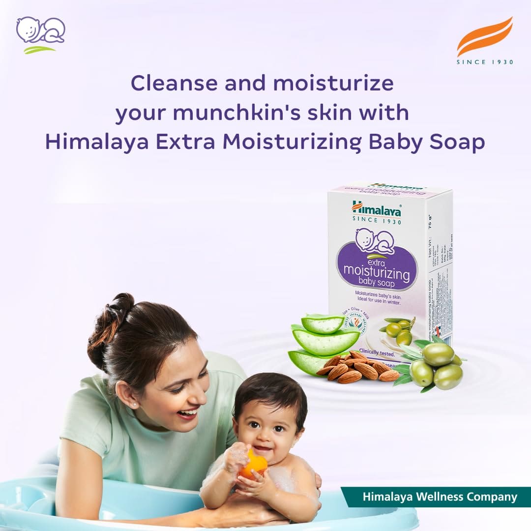 Himalaya Extra Moisturizing Baby Soap, 125g