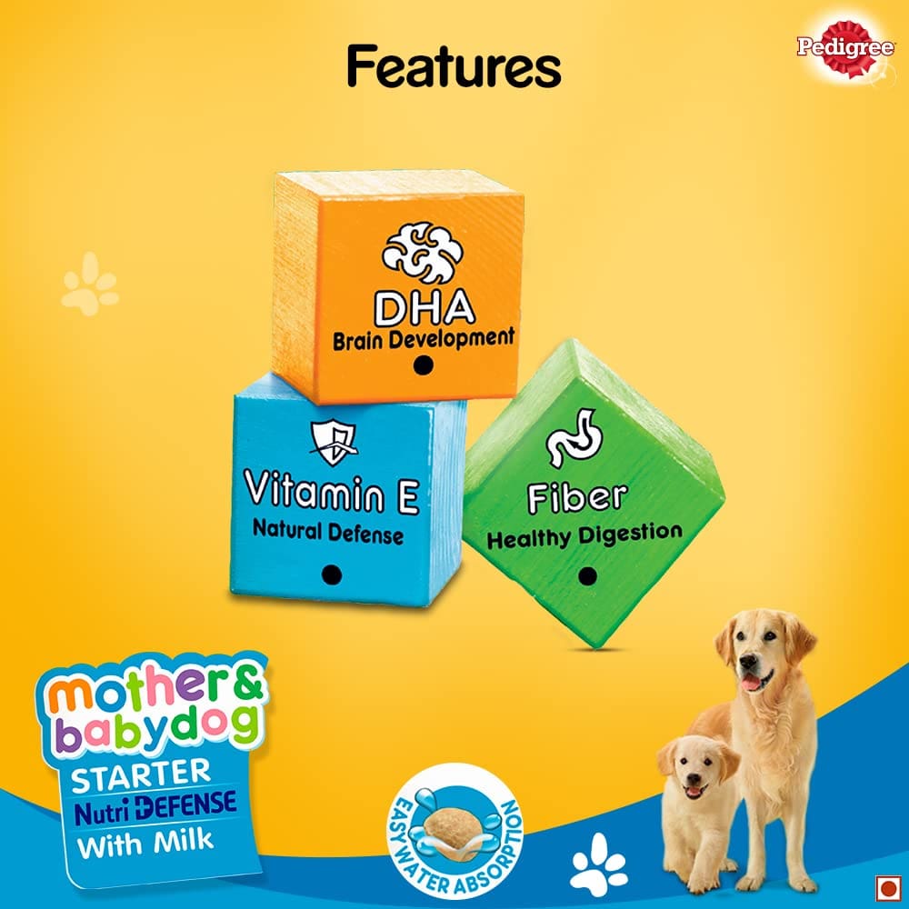 Pedigree Starter, Pregnant/Lactating Mothers & Puppy Dog (3-12 Weeks) Dry Dog Food, 1kg