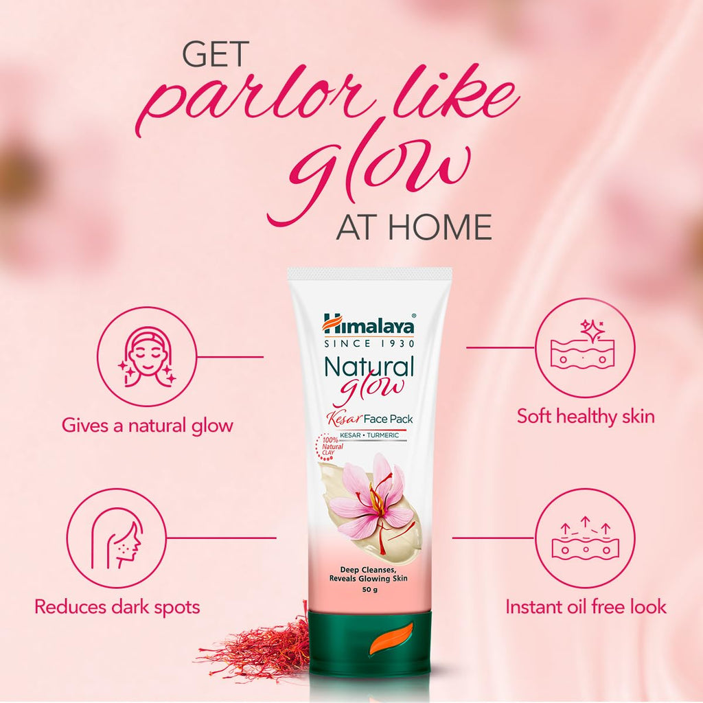 Himalaya Natural Glow Kesar Face Pack (Kesar & Turmeric), 100g