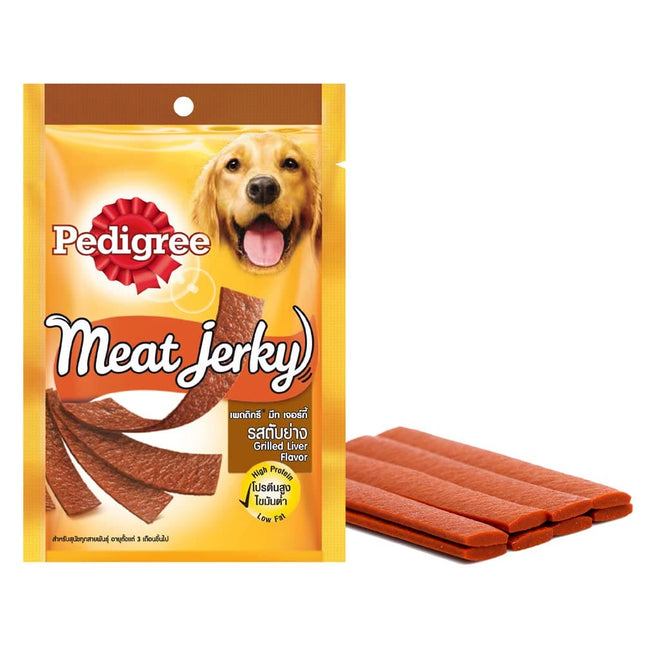 Pedigree Meat Jerky Adult Dog Treat , Grilled Liver, 80g