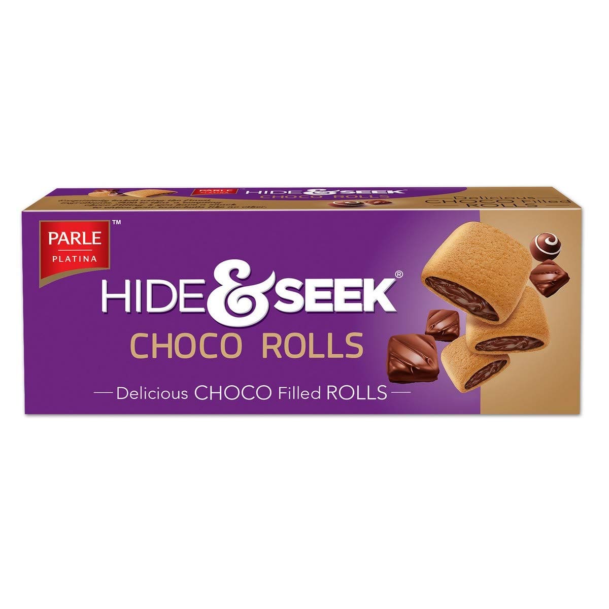 Parle Hide & Seek, Choco Rolls, 60g