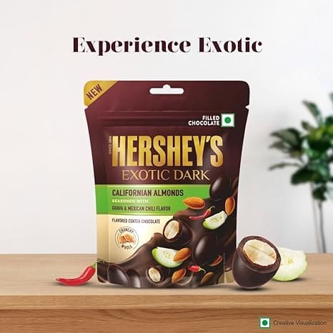Hershey’s Exotic Dark Californian Almonds with Guava & Mexican Chili Flavour, 33.3g
