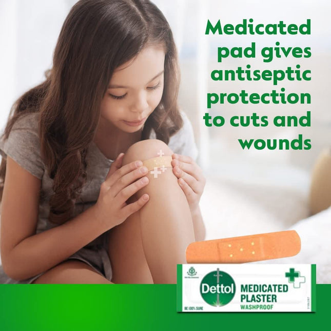 Dettol Medicated Plasters, Washproof - 172 piece