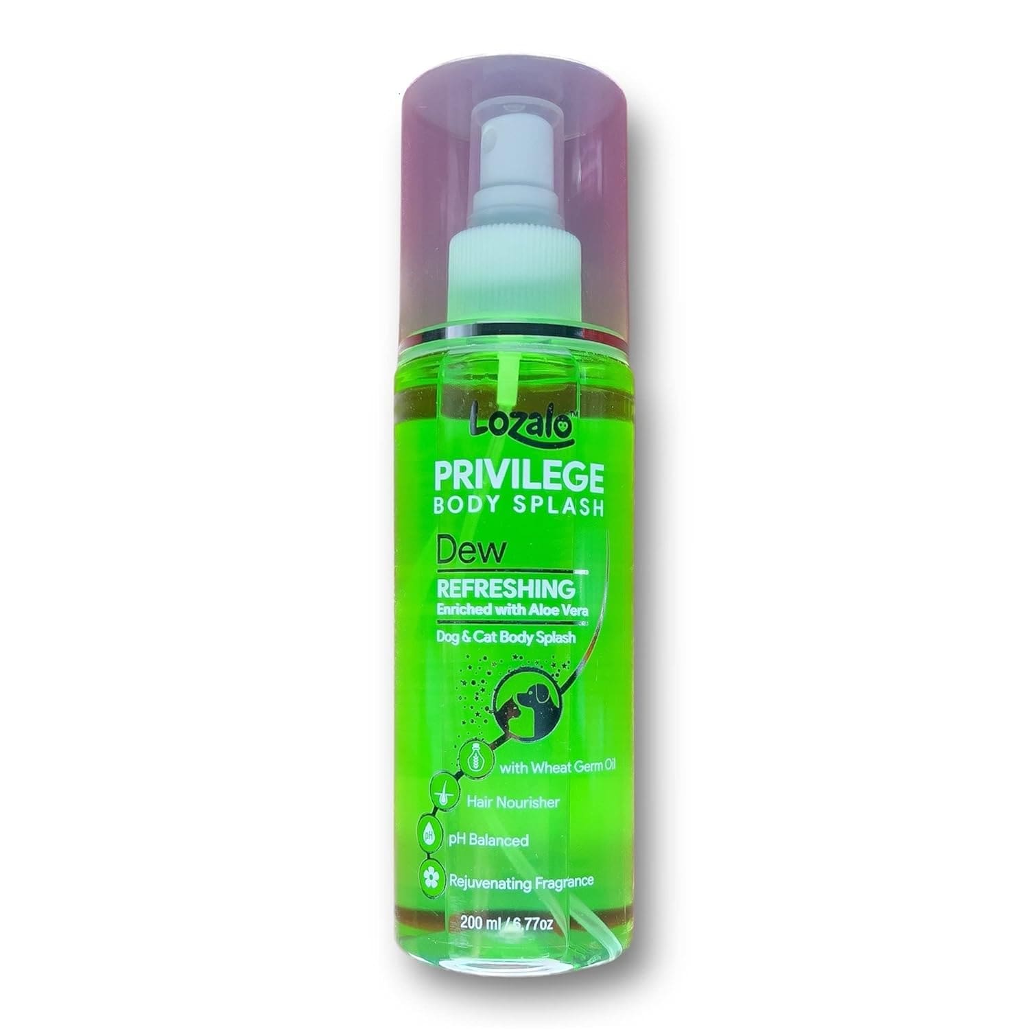 Lozalo Privelege Body Splash (Dew) for Dogs & Cats, 200 ml