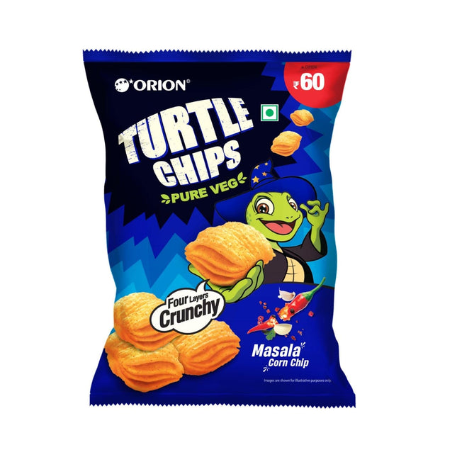 Orion Turtle Chips - Masala Corn Chips, 70g