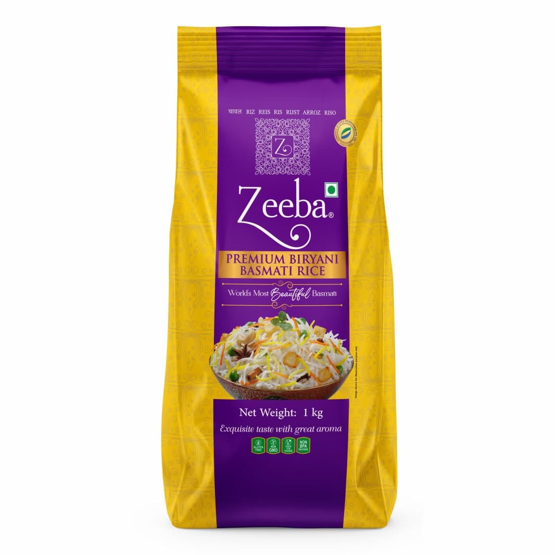 Zeeba, Premium Basmati Rice, 1kg – NagaBazaar™