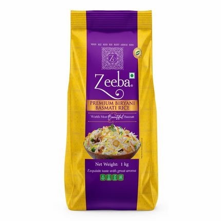 Zeeba, Premium Basmati Rice, 1kg