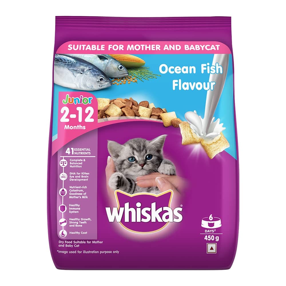 Whiskas Kitten (2-12 months), Ocean Fish, 450g