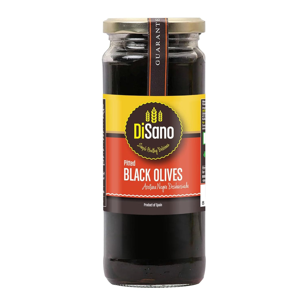 Disano, Pitted Black Olives, 450g