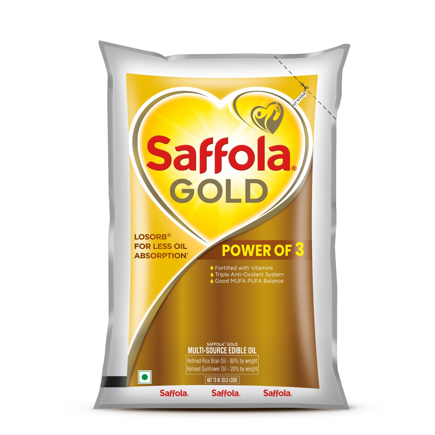 Saffola Gold Edible Oil, 1L