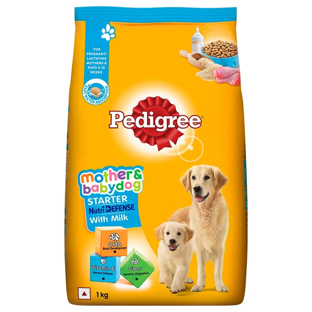 Pedigree Starter, Pregnant/Lactating Mothers & Puppy Dog (3-12 Weeks) Dry Dog Food, 1kg