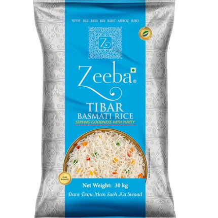 Zeeba Tibar Basmati Rice, 30kg